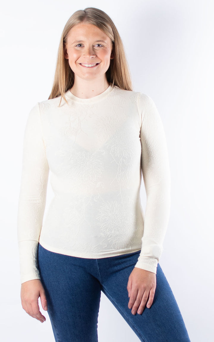 Maxine Long Sleeve Top | Cream
