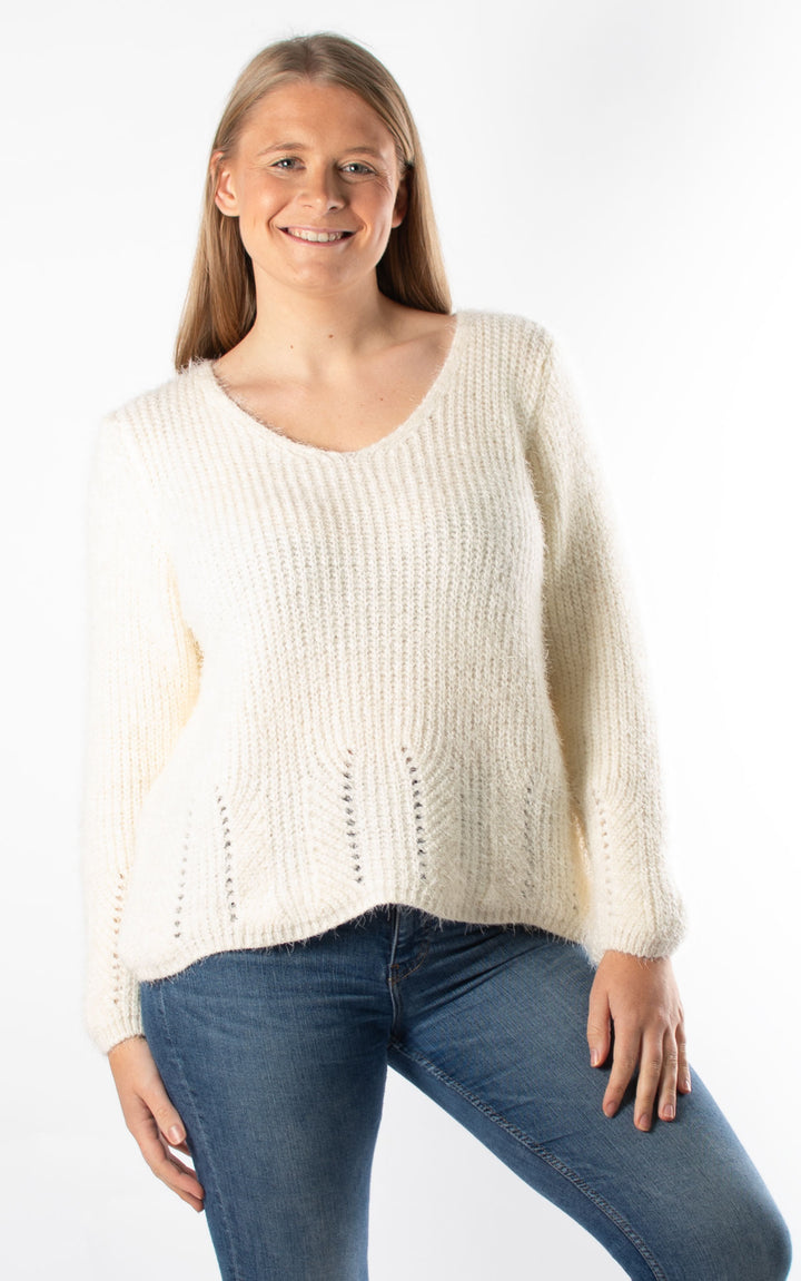 Melanie Jumper | Winter White