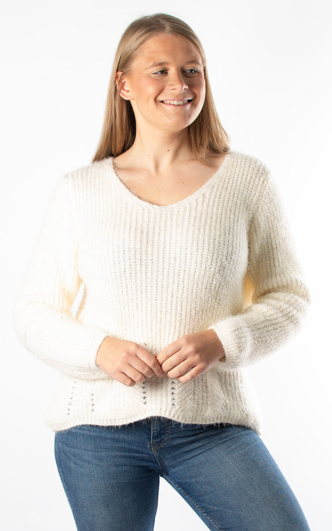 Melanie Jumper | Winter White