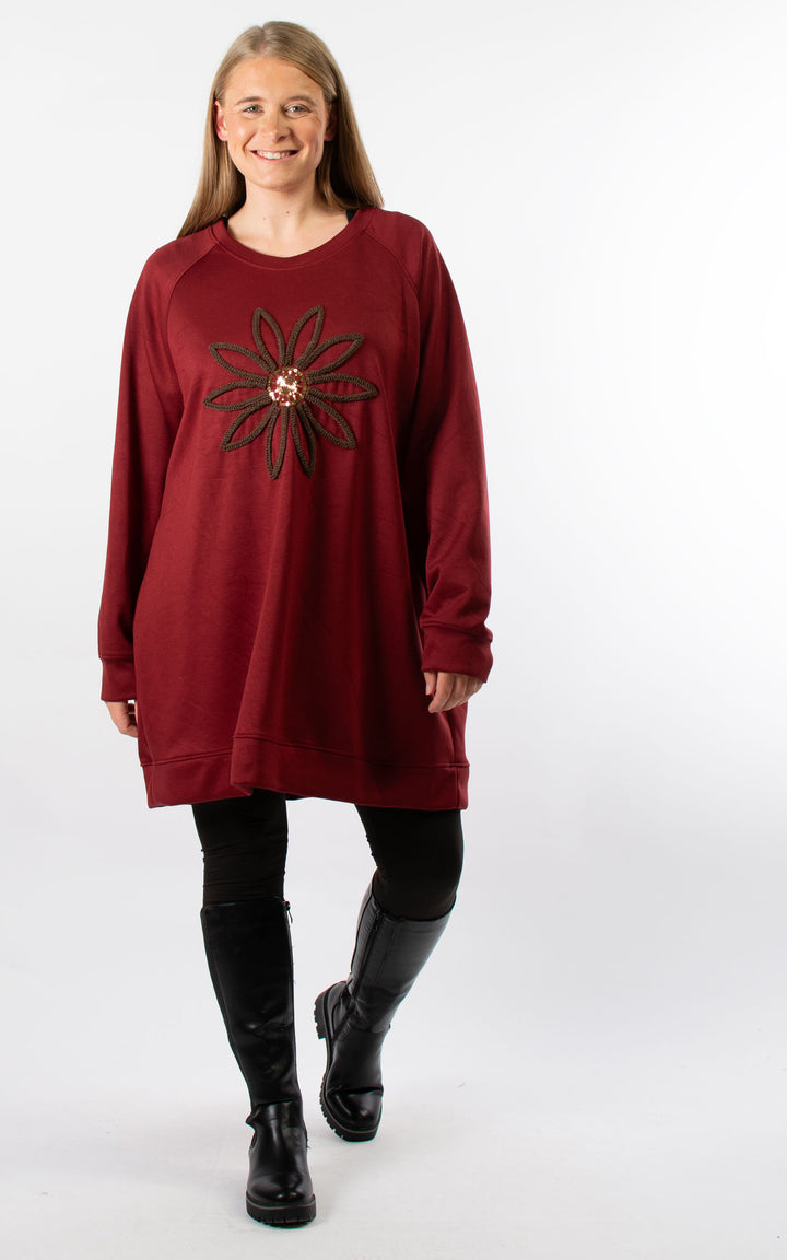 Melissa Tunic Dress | Burgundy