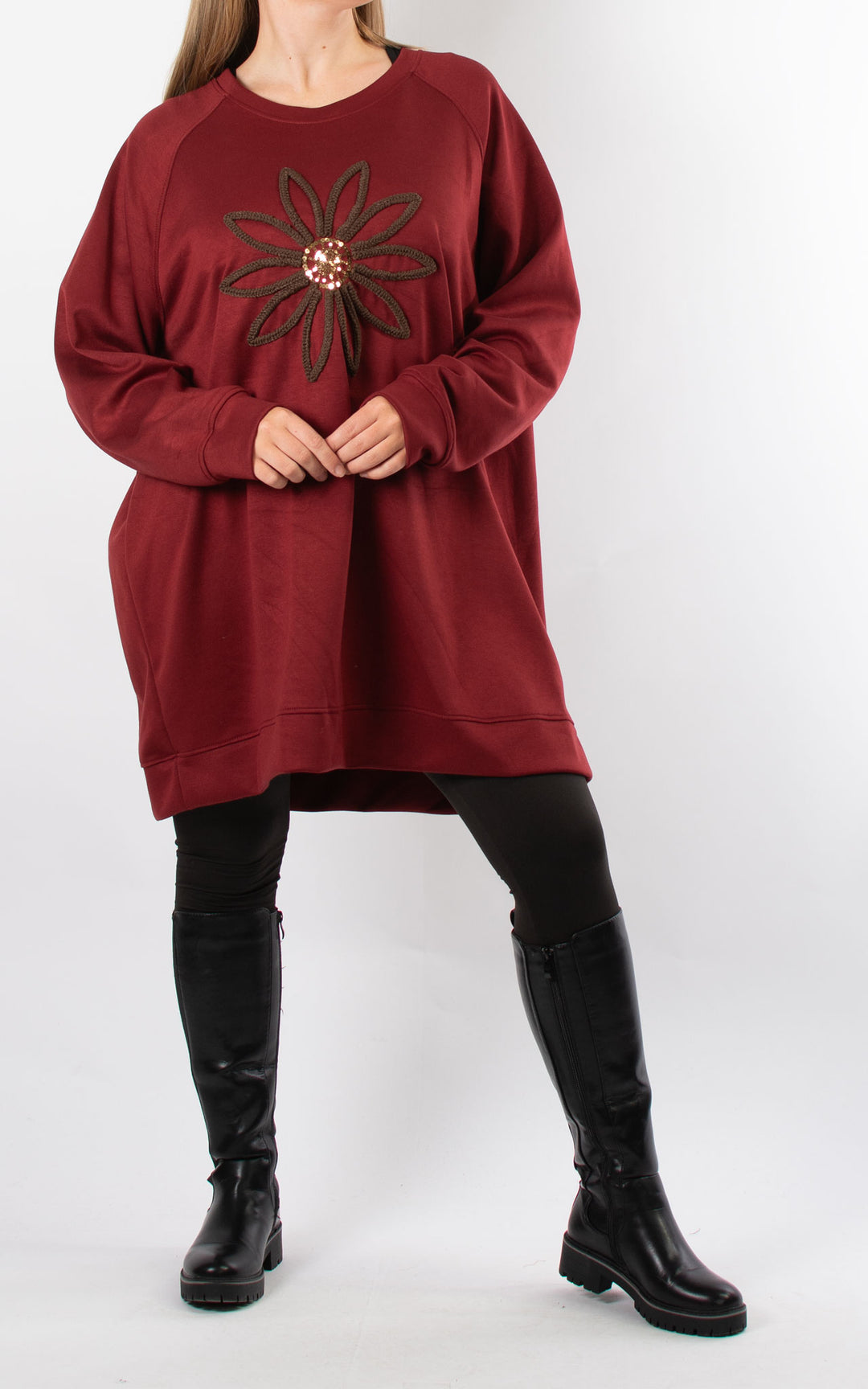Melissa Tunic Dress | Burgundy