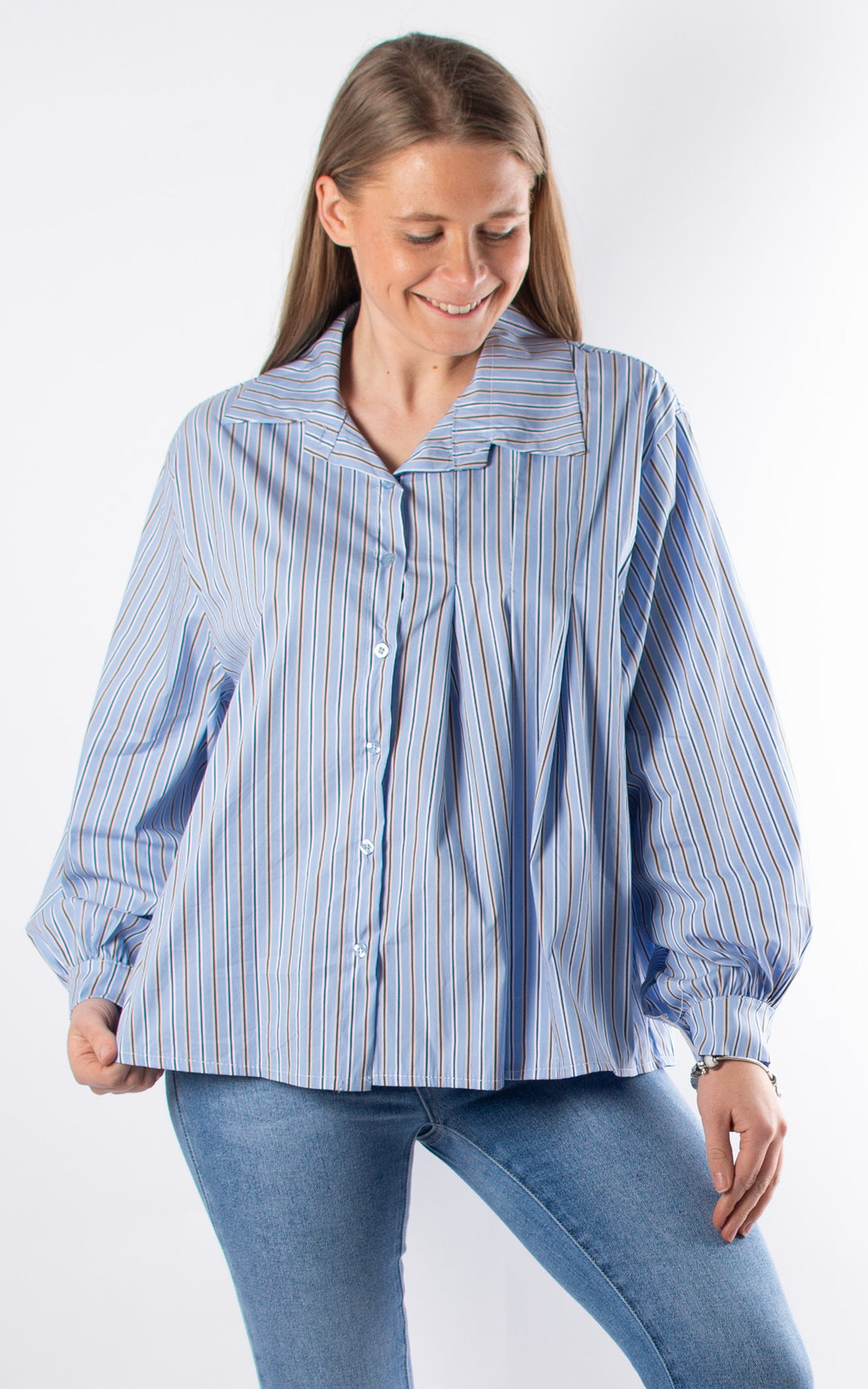 Melody Stripe Shirt | Blue