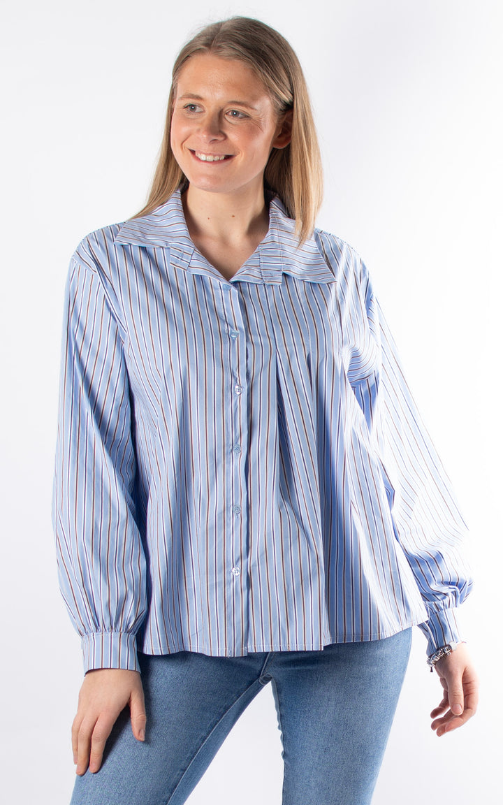 Melody Stripe Shirt | Blue