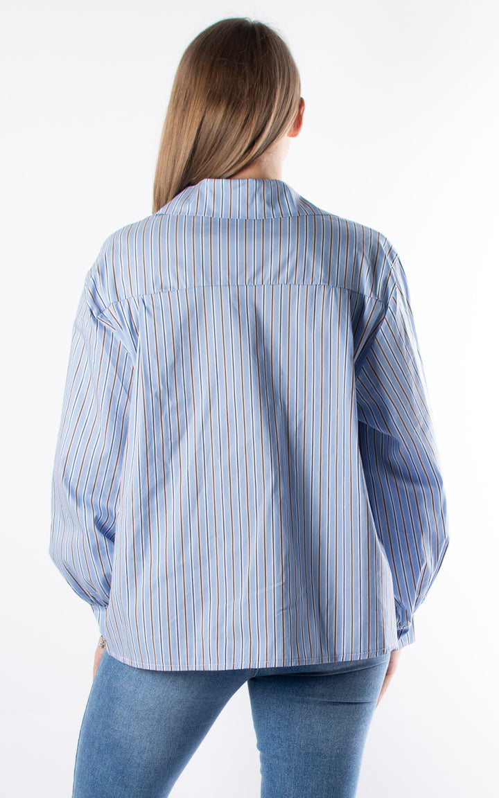 Melody Stripe Shirt | Blue