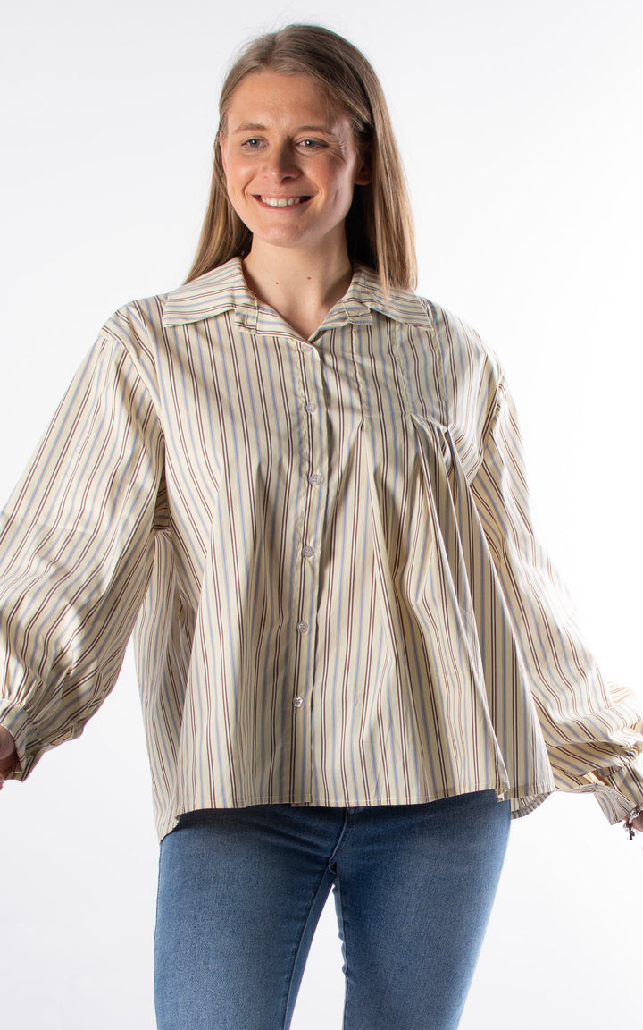 Melody Stripe Shirt | Cream