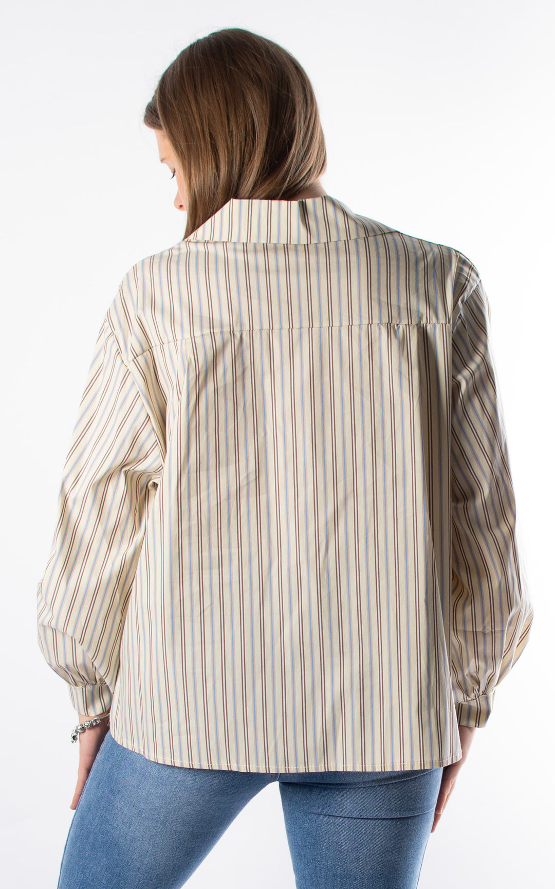 Melody Stripe Shirt | Cream