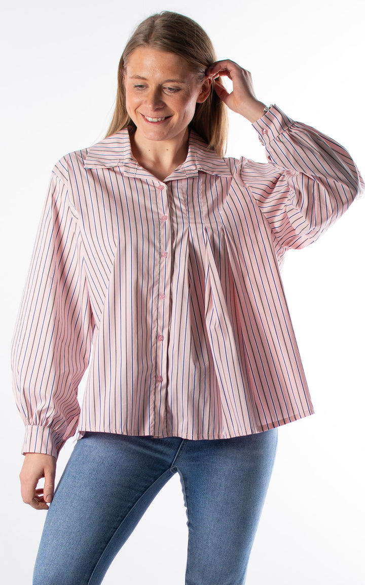 Melody Stripe Shirt | Pink