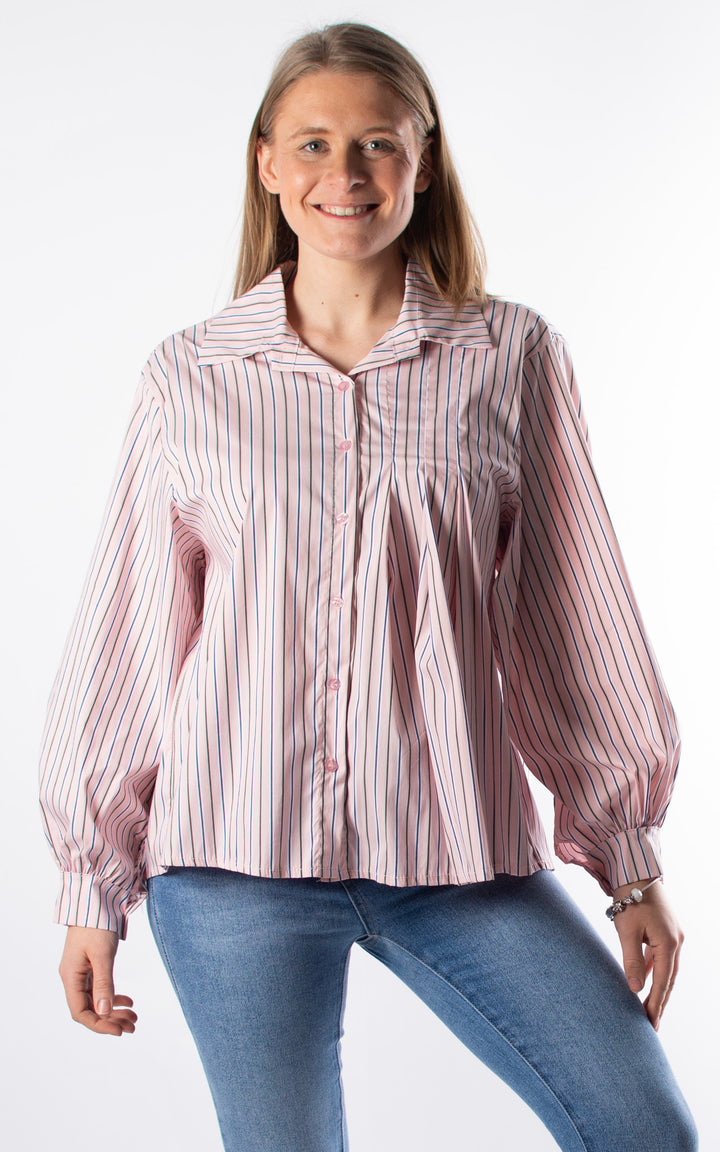 Melody Stripe Shirt | Pink