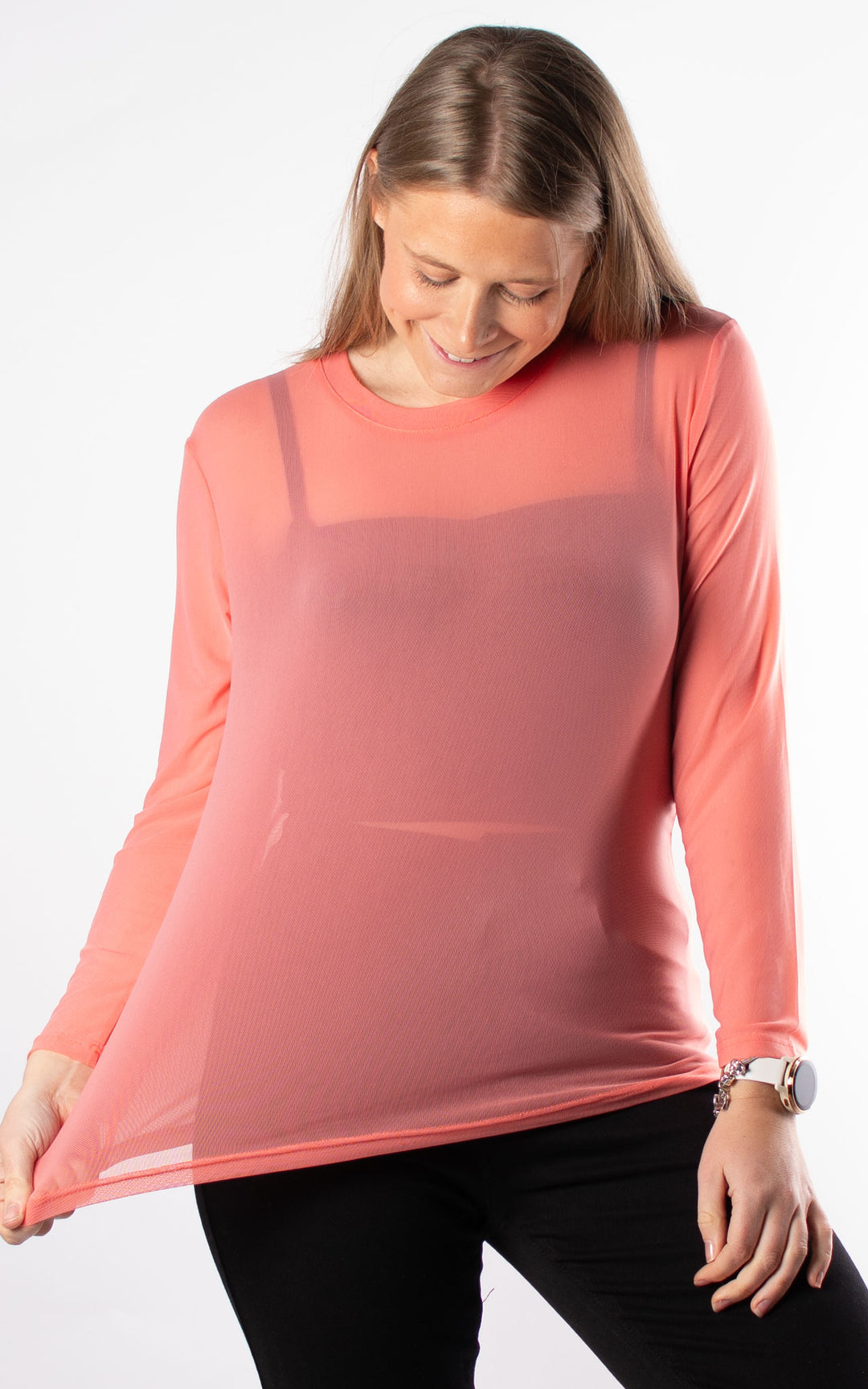 Mesh Top | Coral