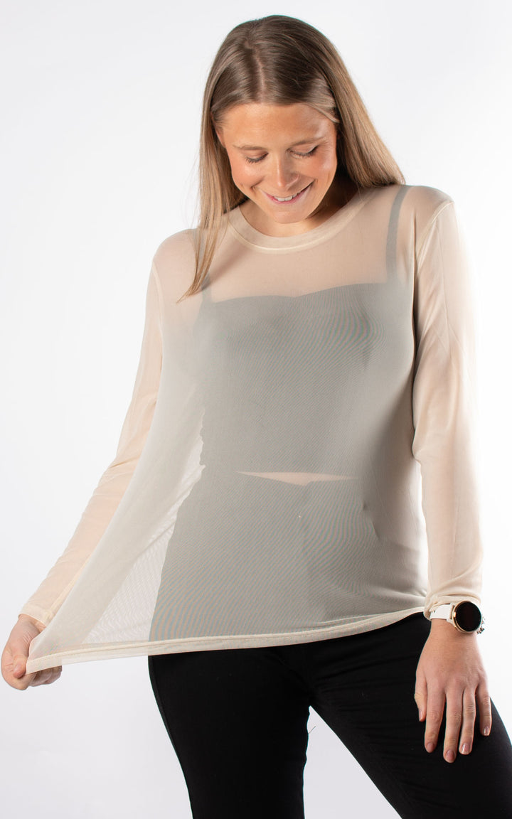 Mesh Top | Cream