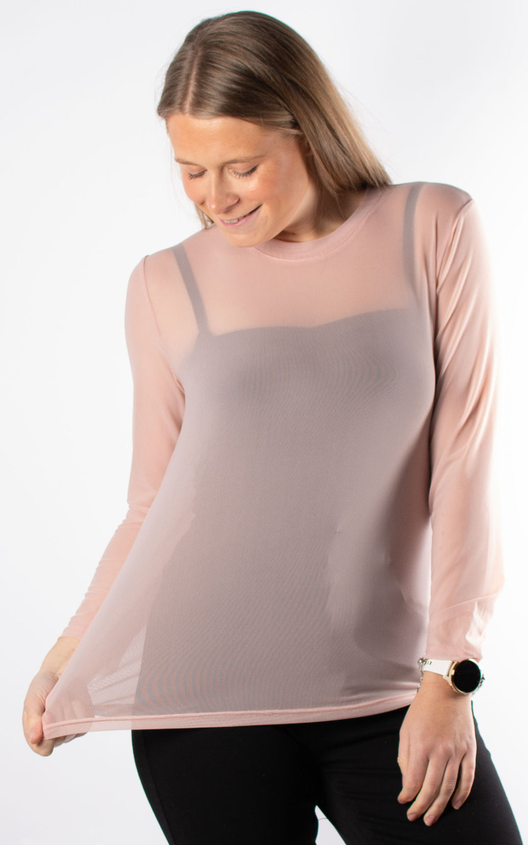Mesh Top | Dusky Pink