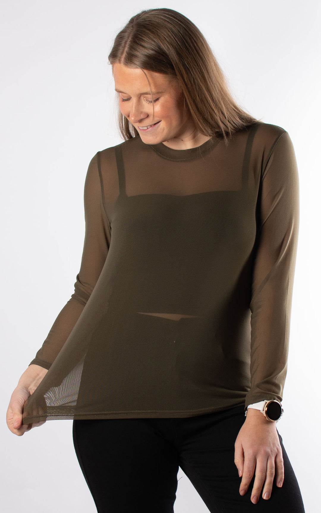 Mesh Top | Khaki
