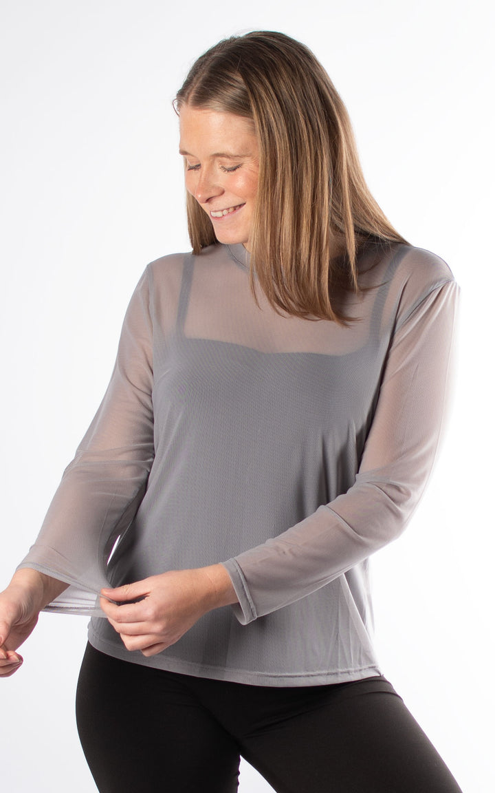 Mesh Top | Light Grey