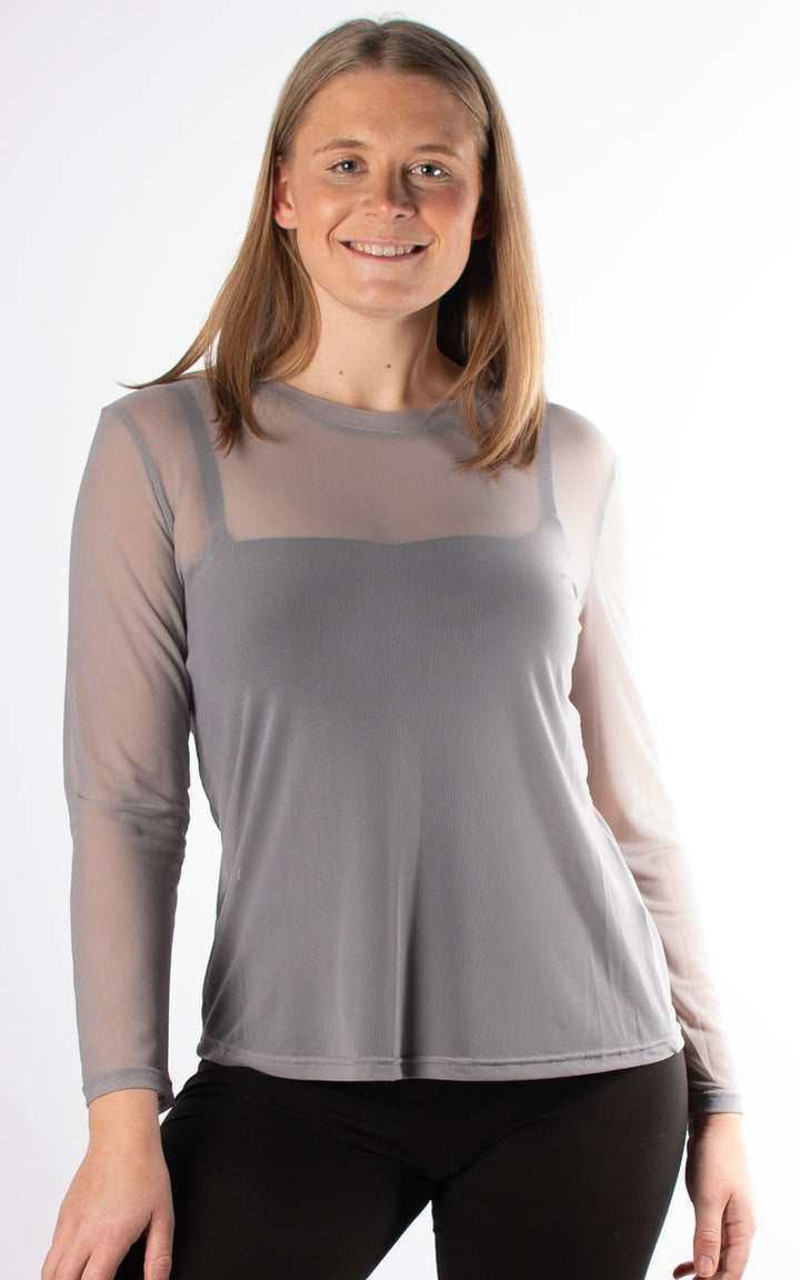 Mesh Top | Light Grey