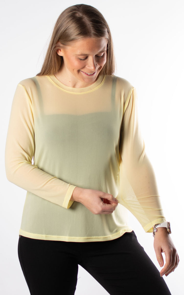 Mesh Top | Pale Yellow