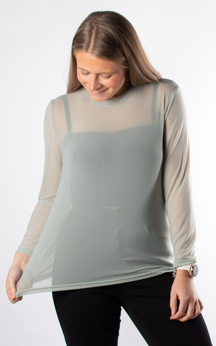 Mesh Top | Sage