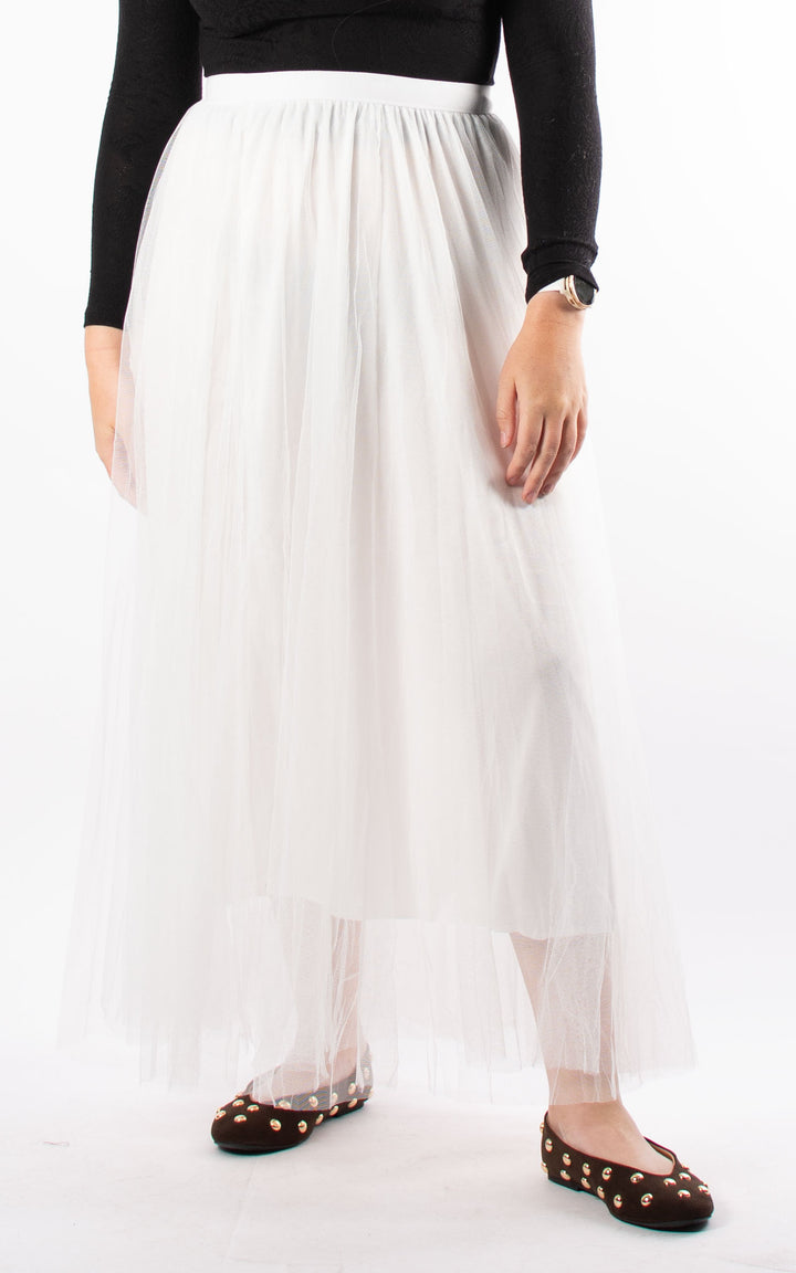 Mesh Tutu Skirt | White