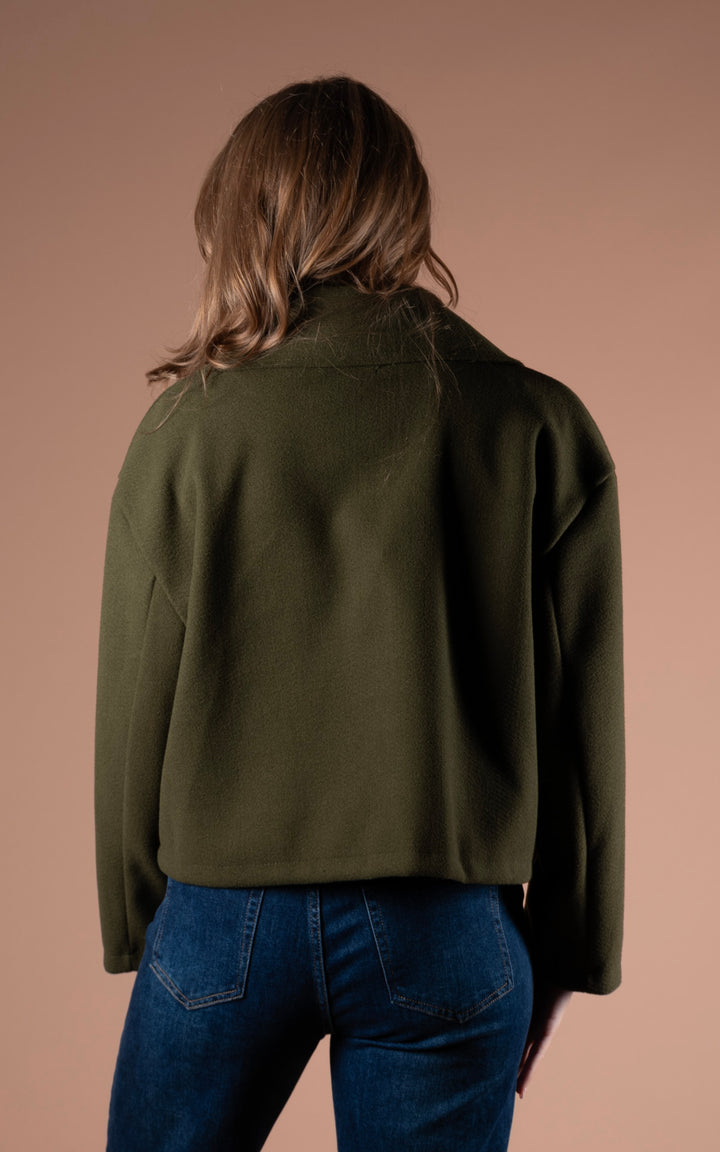 Mia Buttoned Jacket | Khaki