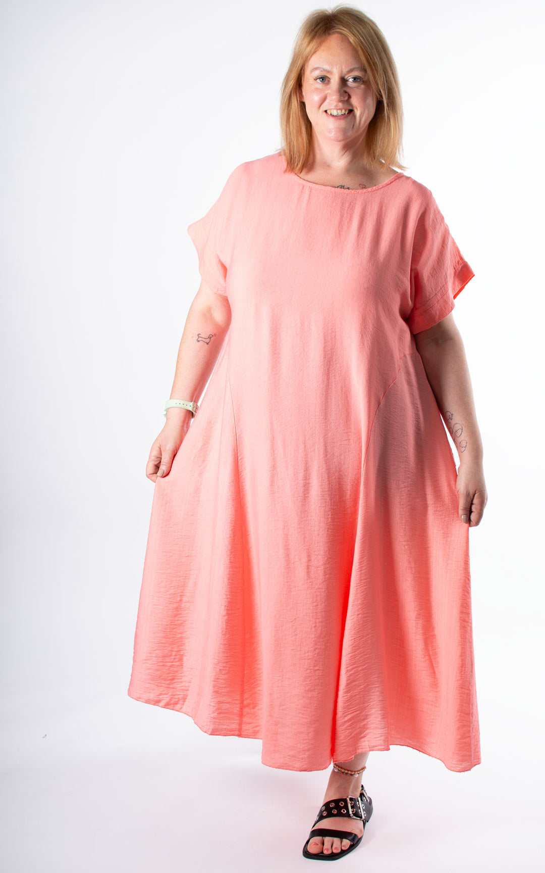 Mia Dress | Coral