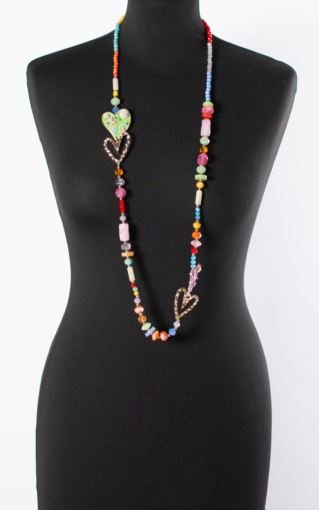 Mia Hearts Necklace | Multicolour