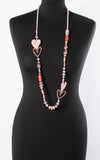 Mia Hearts Necklace | Pink