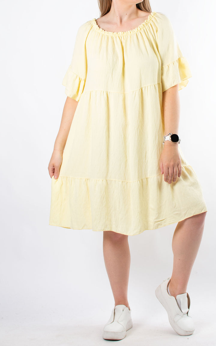 Mia Tiered Dress | Yellow