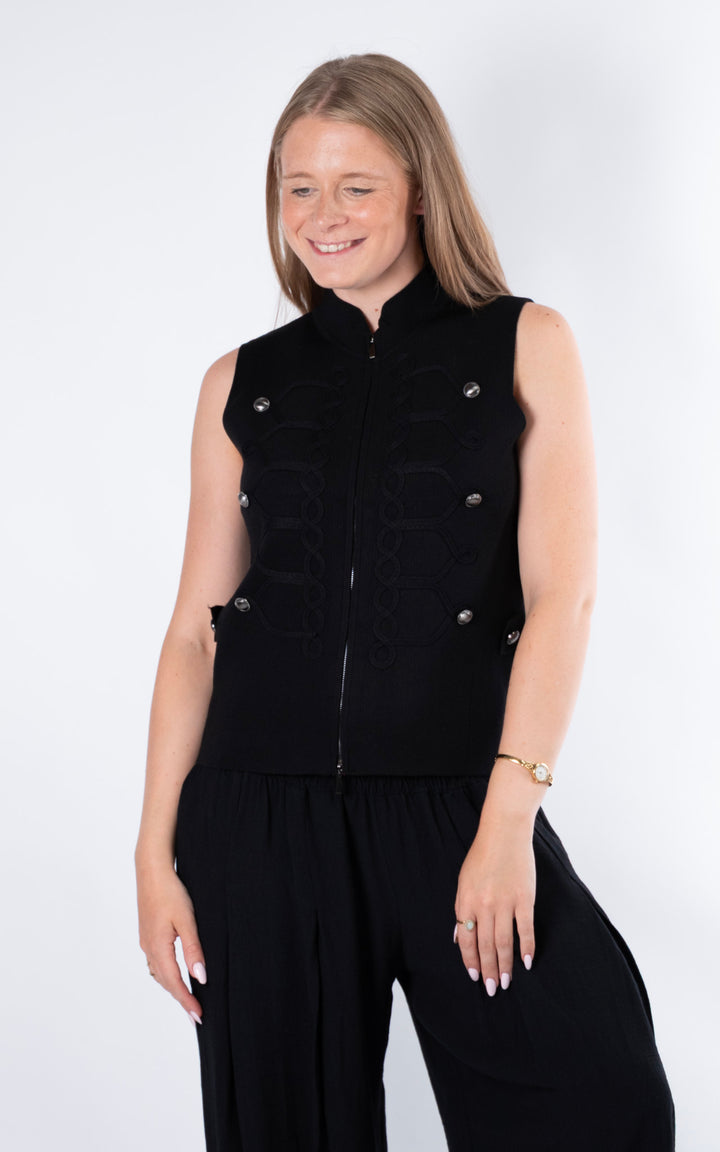 Military Zip Knit | Black