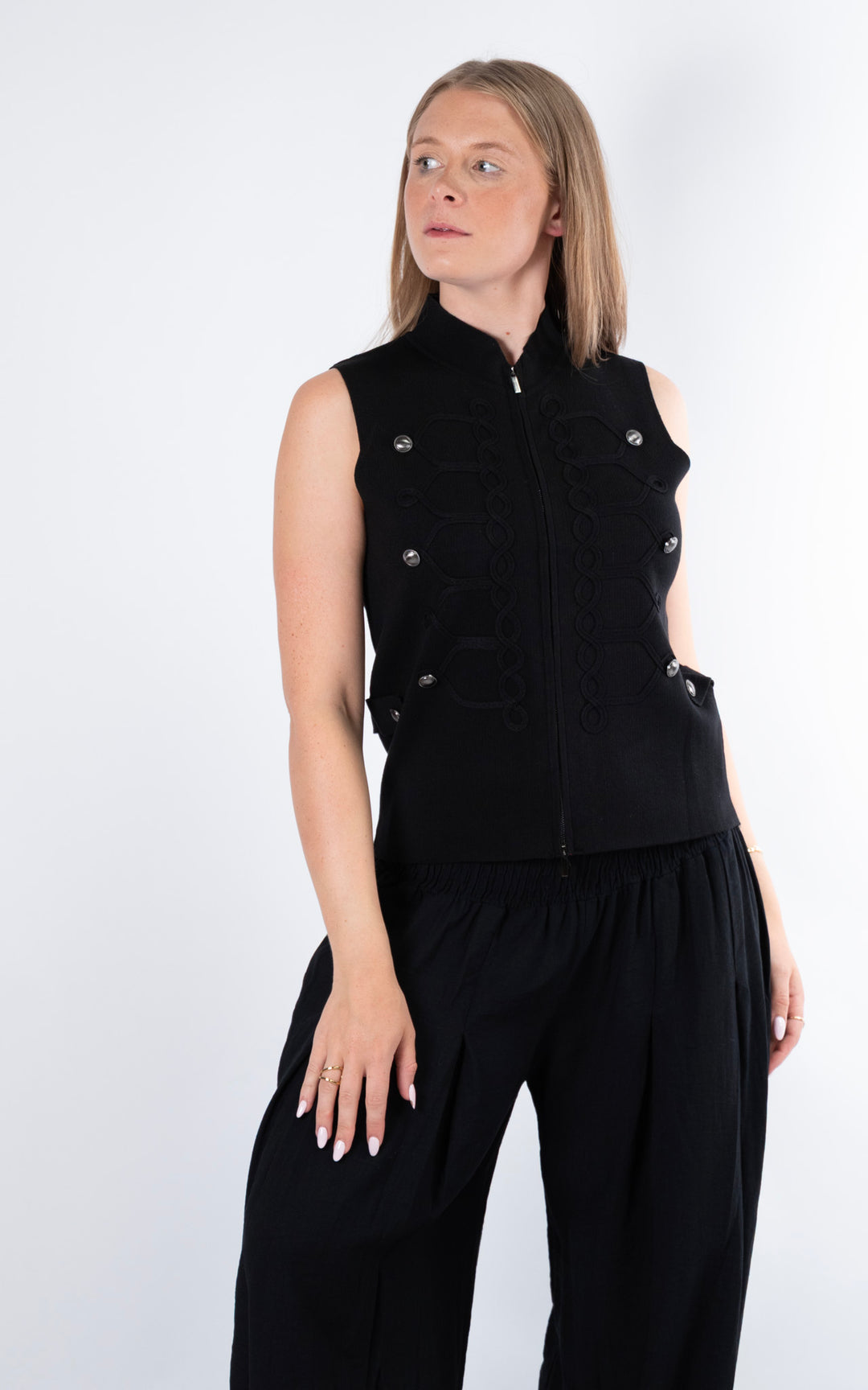 Military Zip Knit | Black