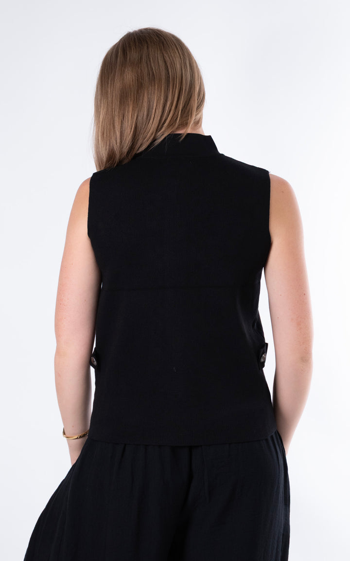 Military Zip Knit | Black