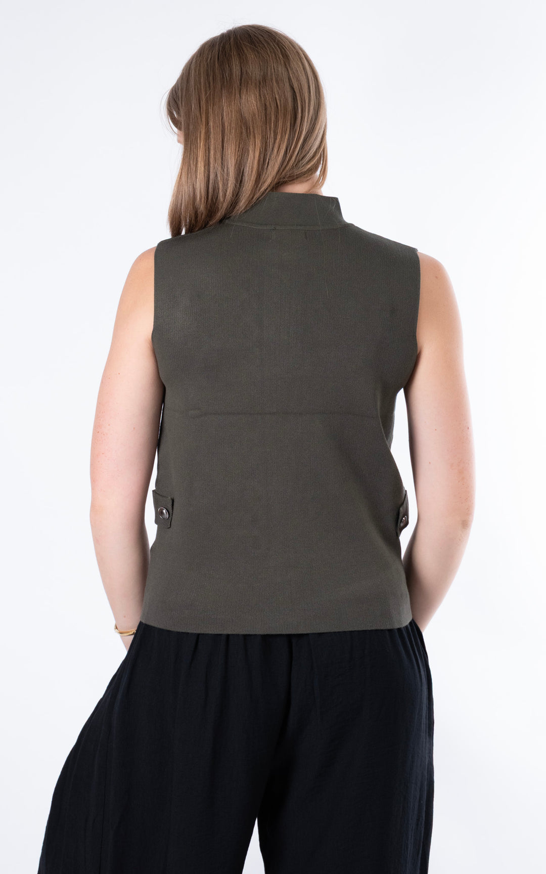 Military Zip Knit | Khaki