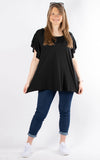 Millie Frill T-Shirt | Black