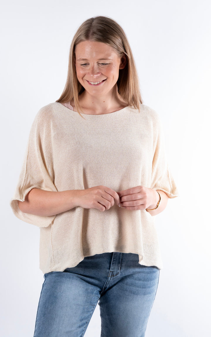 Minnie Cropped Knit | Cream