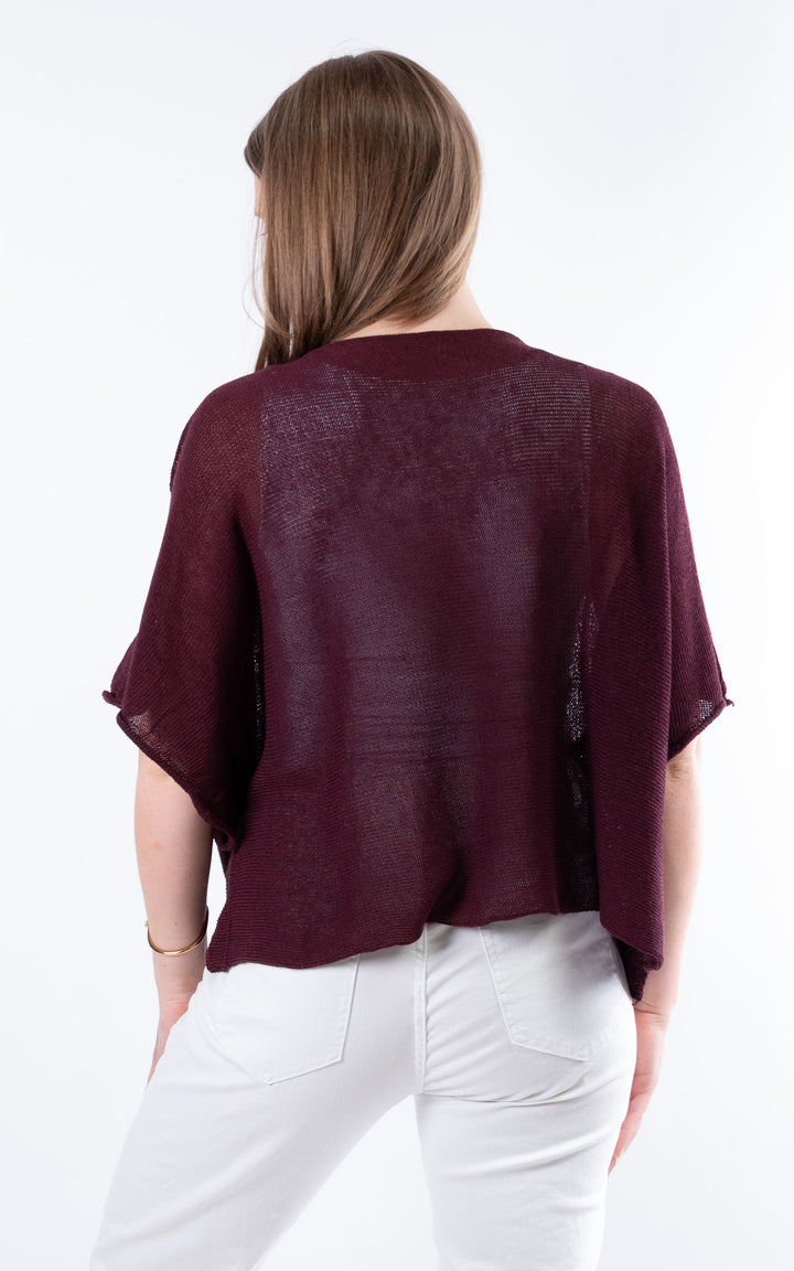 Minnie Cropped Knit | Plum