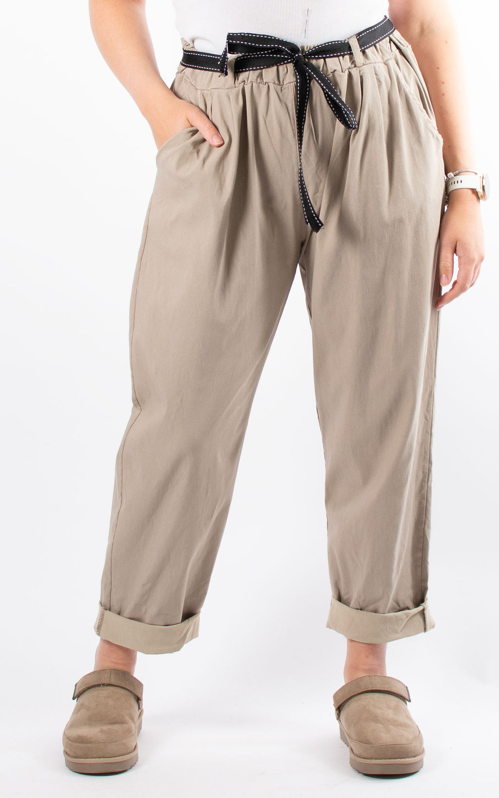 Mom Style Magic Trousers | Taupe