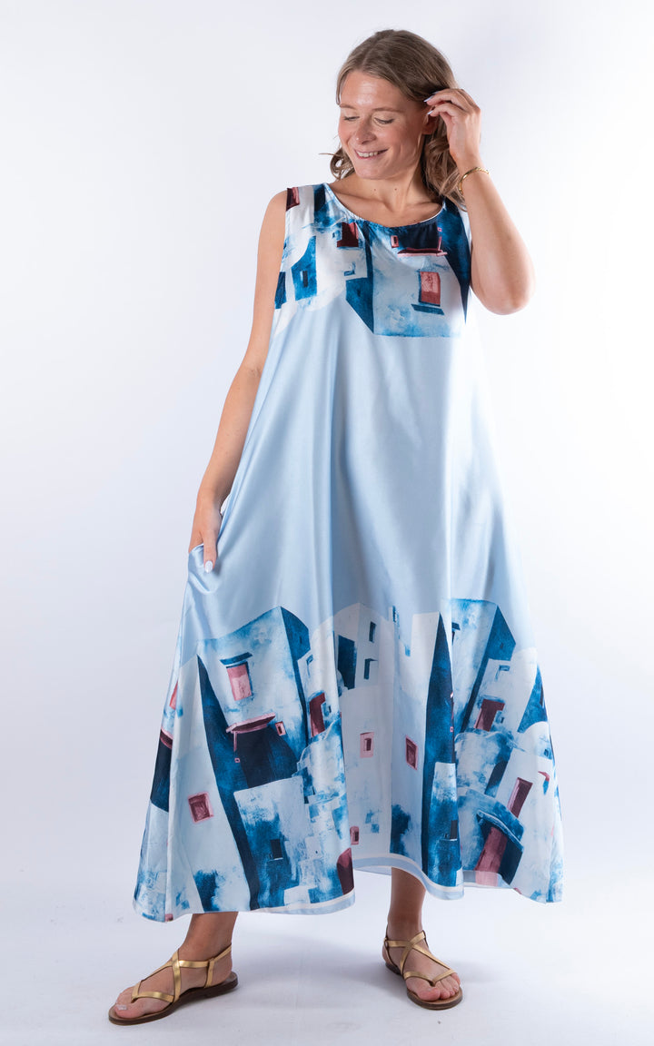 Mykonos Maxi Dress | Blue
