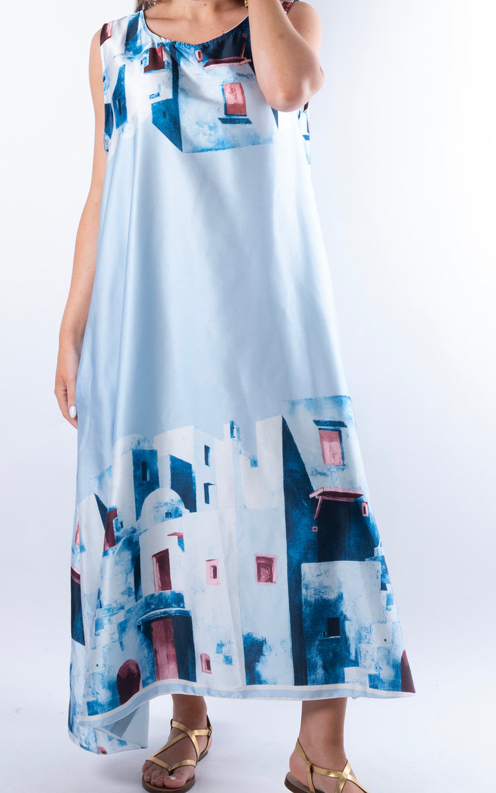 Mykonos Maxi Dress | Blue