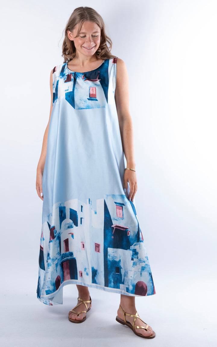 Mykonos Maxi Dress | Blue