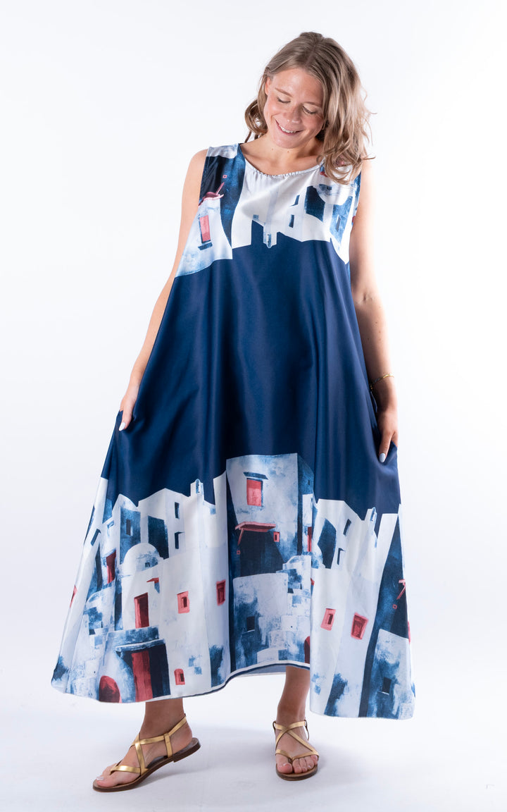Mykonos Maxi Dress | Navy