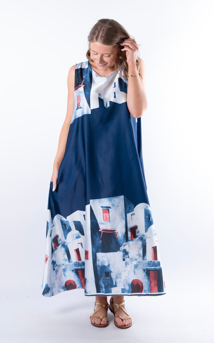 Mykonos Maxi Dress | Navy