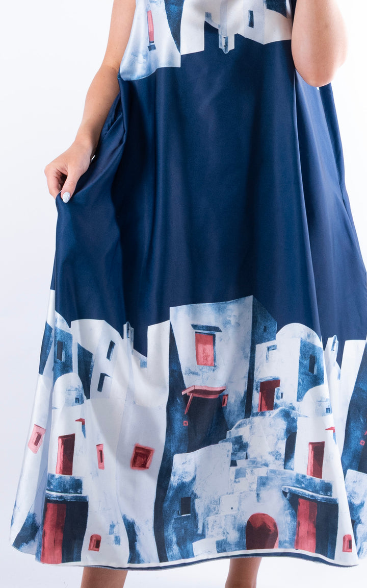 Mykonos Maxi Dress | Navy