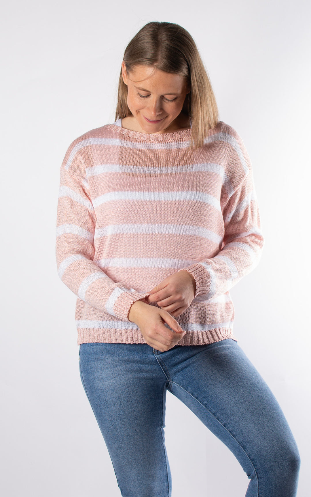 Myla Stripe Top | Pink