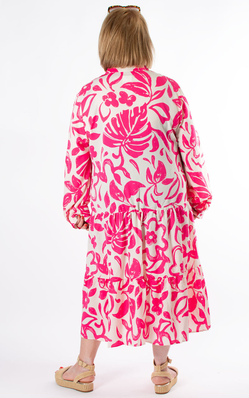 Nadia Midaxi Dress | Hot Pink