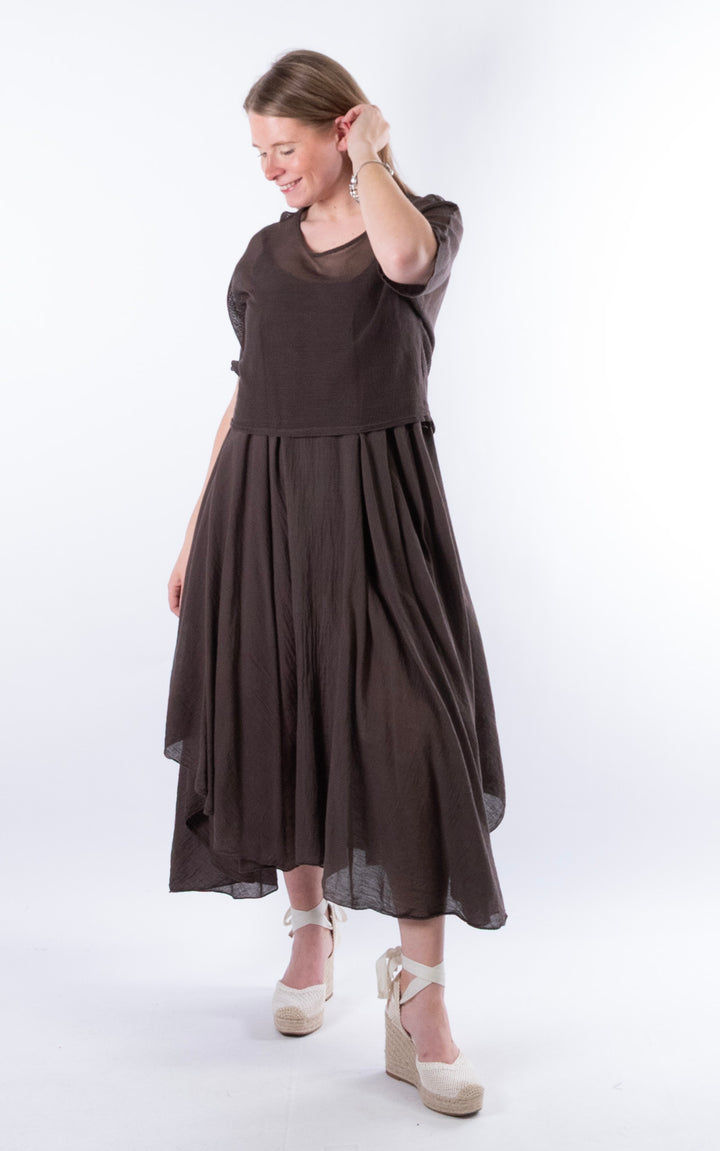Nala Two-Piece Dress | Chocolate