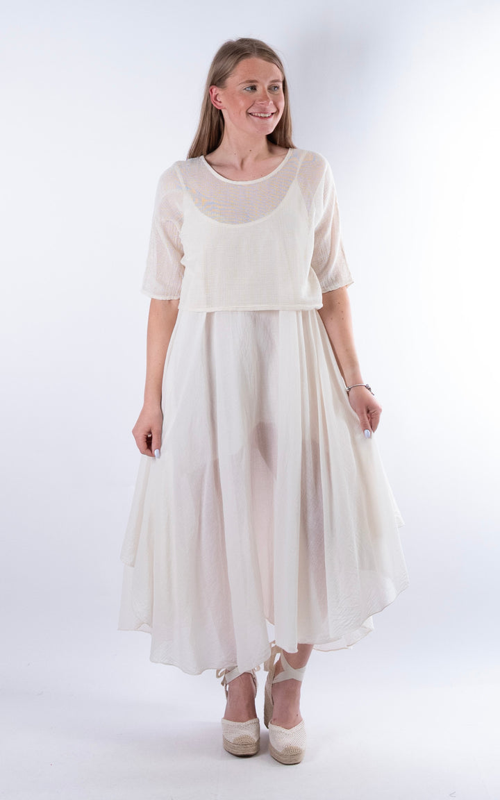 Nala Two-Piece Dress | Cream