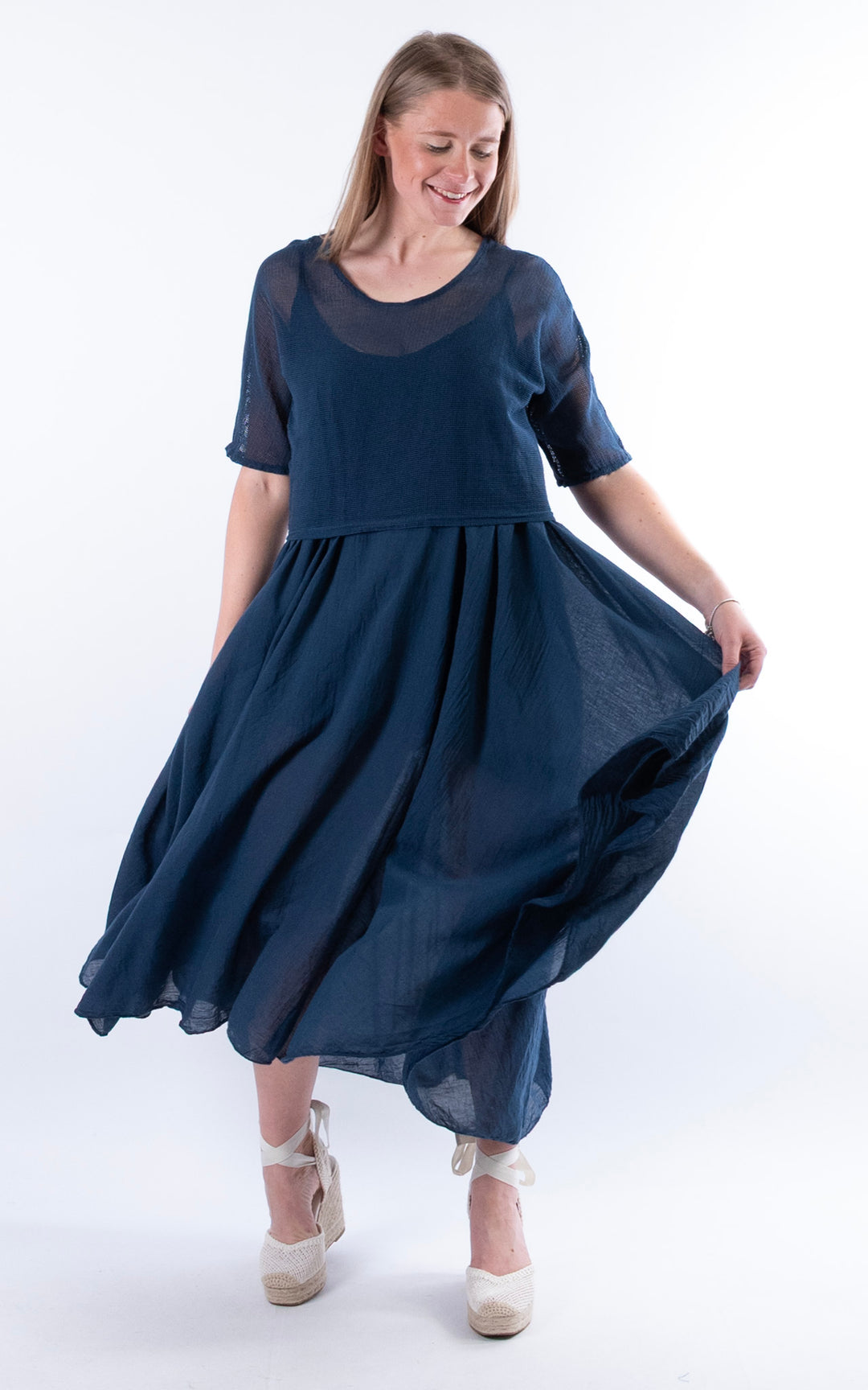 Nala Two-Piece Dress | Navy