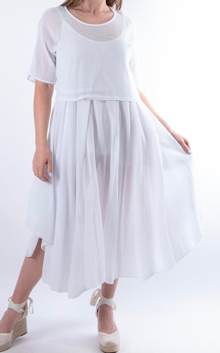 Nala Two-Piece Dress | White