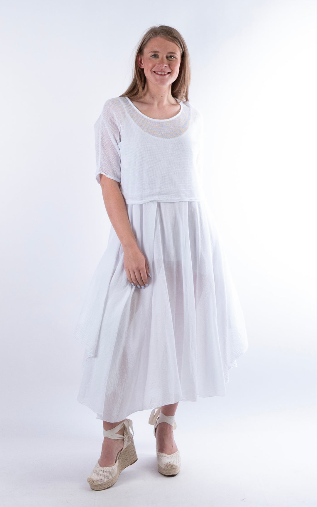 Nala Two-Piece Dress | White