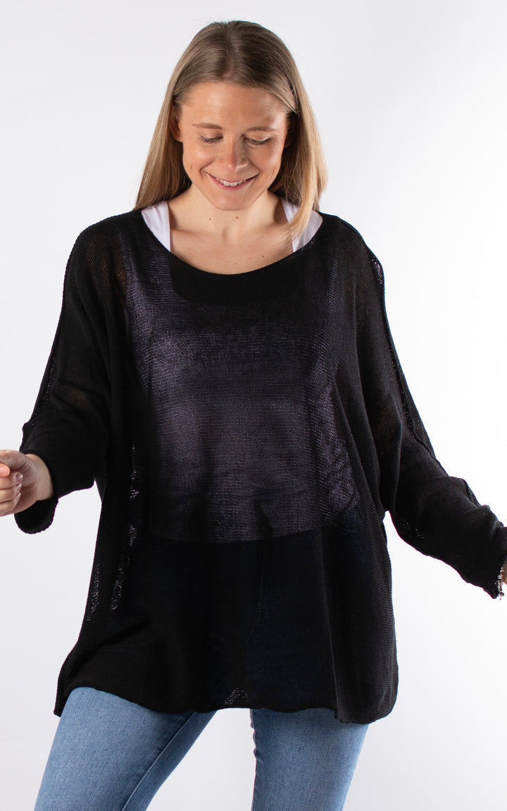 Nancy Fine Knit | Black