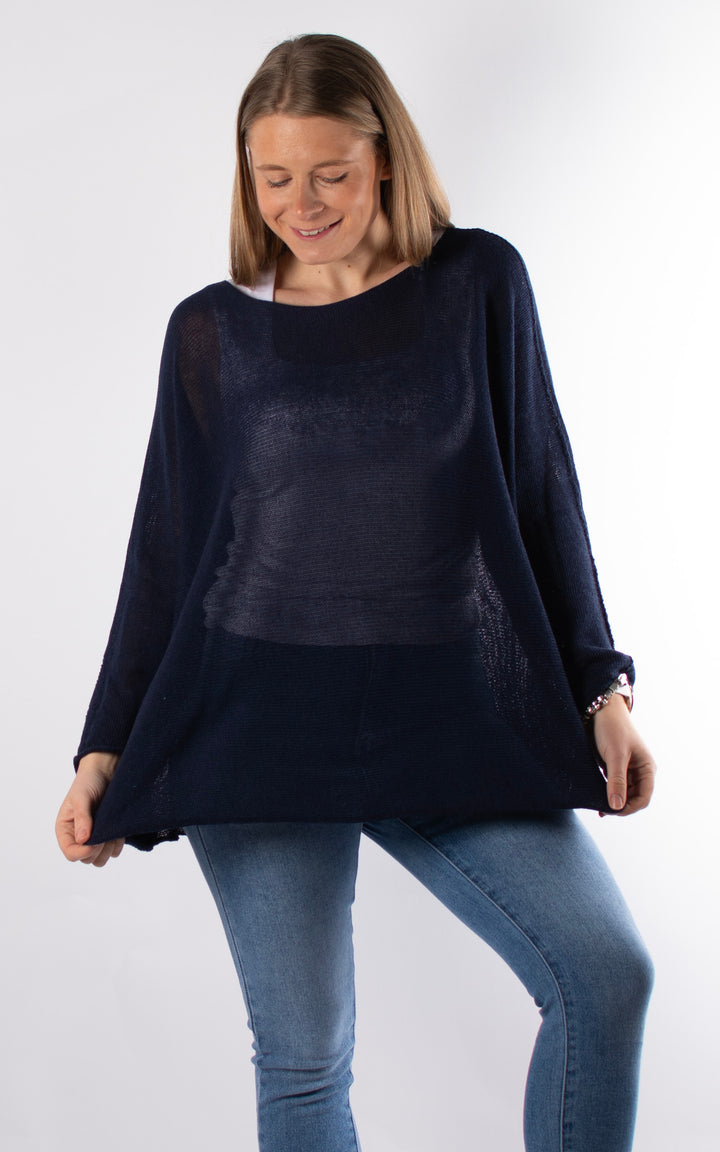 Nancy Fine Knit | Navy