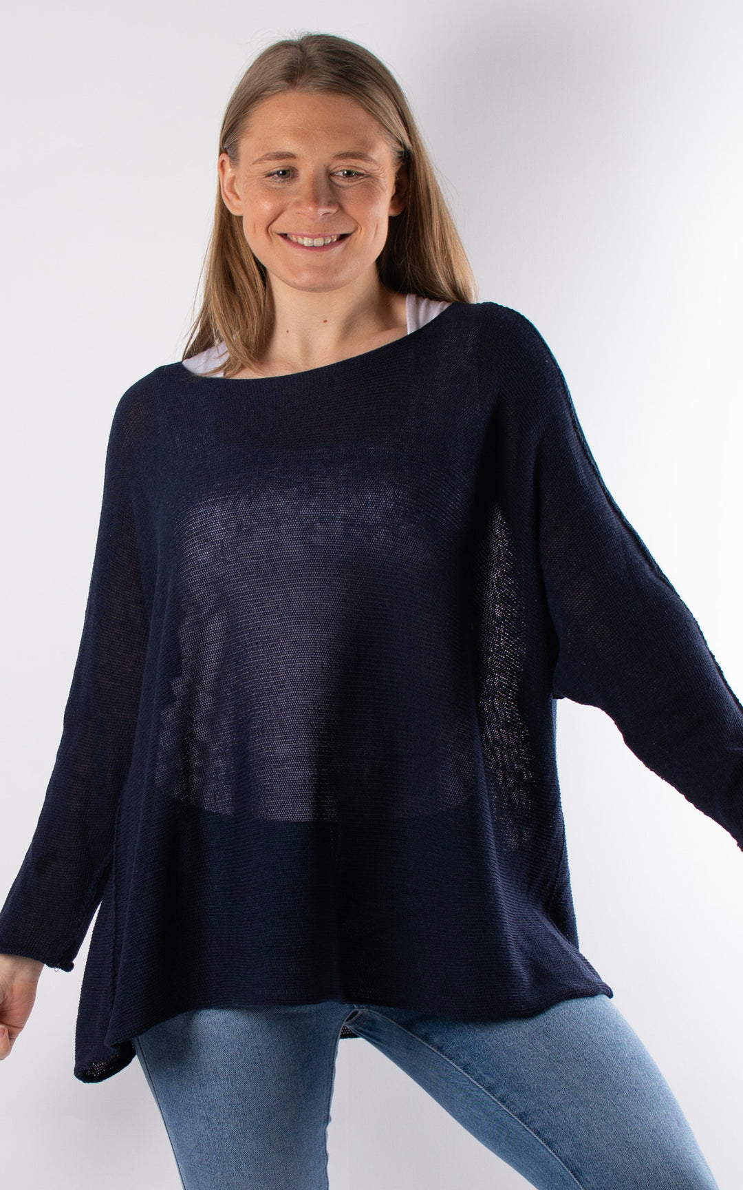 Nancy Fine Knit | Navy